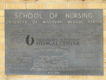 University of Mississippi School of Nursing entrance plaque University of Mississippi School of Nursing entrance plaque